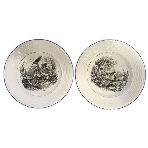 Antique Digoin Sarreguemines plates - Picture 1 of 3